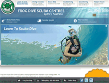 Tablet Screenshot of frogdive.com.au